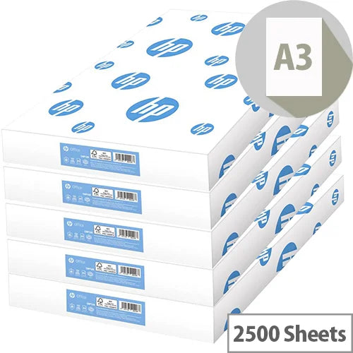 HP Printer Paper A3 80 gsm White 500 Sheets