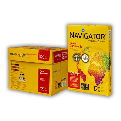 Navigator Colour Documents A4 Printer Paper 120 gsm Smooth White 250 Sheets