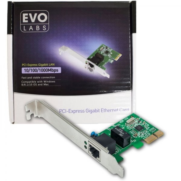 Evo Labs PCI-Express Gigabit Network Card (Dual Profile)