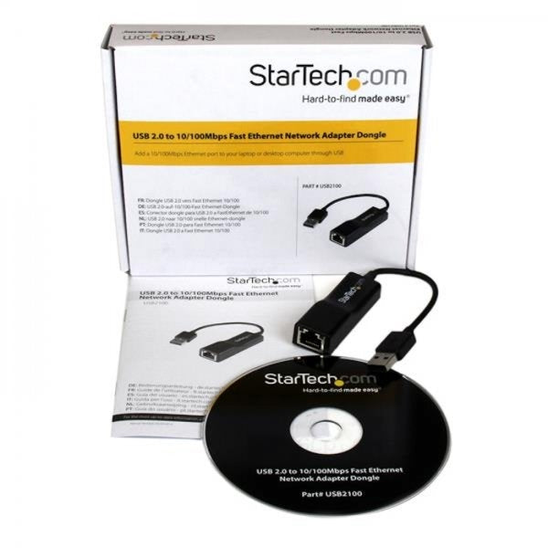 Startech USB 2.0 to 10/100 Mbps Ethernet Network Adapter Dongle - USB2100