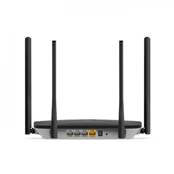 Mercusys AC12G AC1200 Dual Band Wireless Router,  867Mbps at 5GHz + 300Mbps at 2.4GHz, 1 Gigabit WAN + 3 Gigabit LAN, 4 fixed antennas