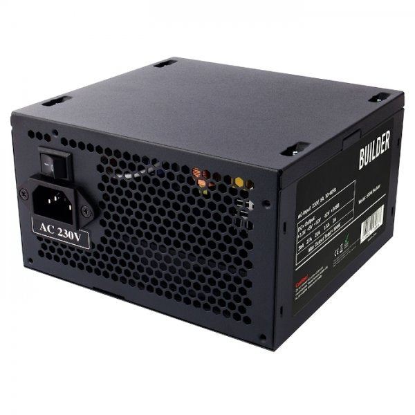 500W Black with 12cm Fan & PPFC System Builder PSU - White Box