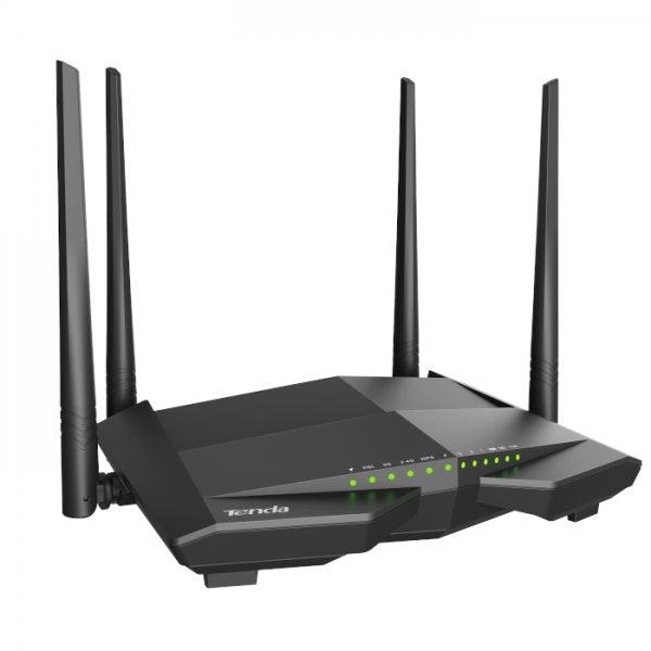 TENDA V12 AC1200 Dualband Wi-Fi Gigabit VDSL/ADSL Modem Router (supports all DSL standards, including VDSL, ADSL2+, ADSL2 and ADSL) - V12