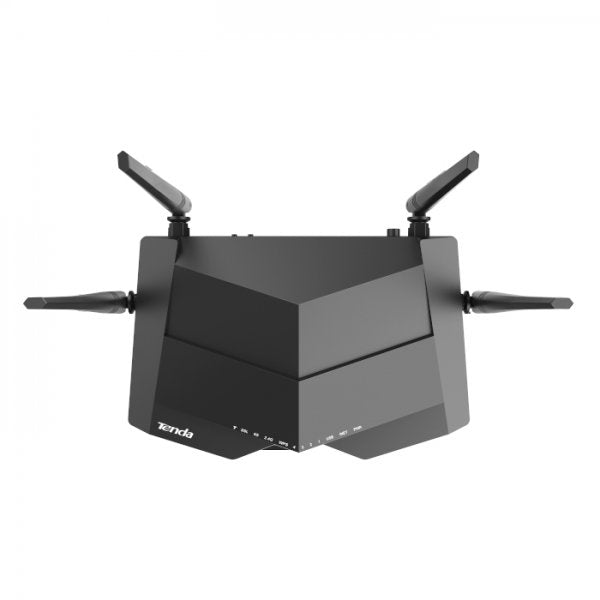 TENDA V12 AC1200 Dualband Wi-Fi Gigabit VDSL/ADSL Modem Router (supports all DSL standards, including VDSL, ADSL2+, ADSL2 and ADSL) - V12