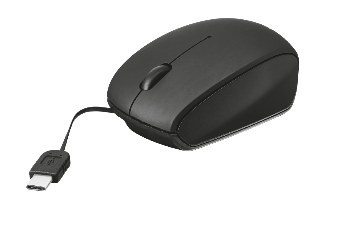 Trust Mini mouse with USB-C retractable cable