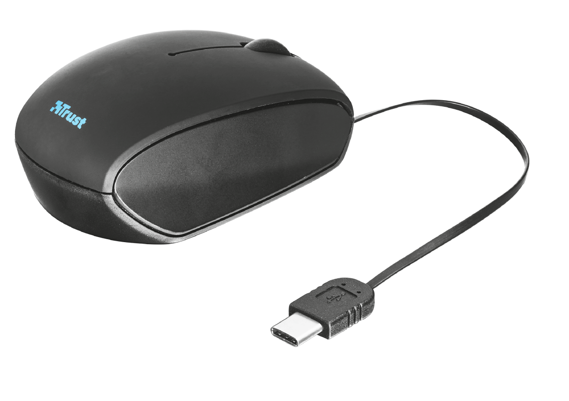 Trust Mini mouse with USB-C retractable cable