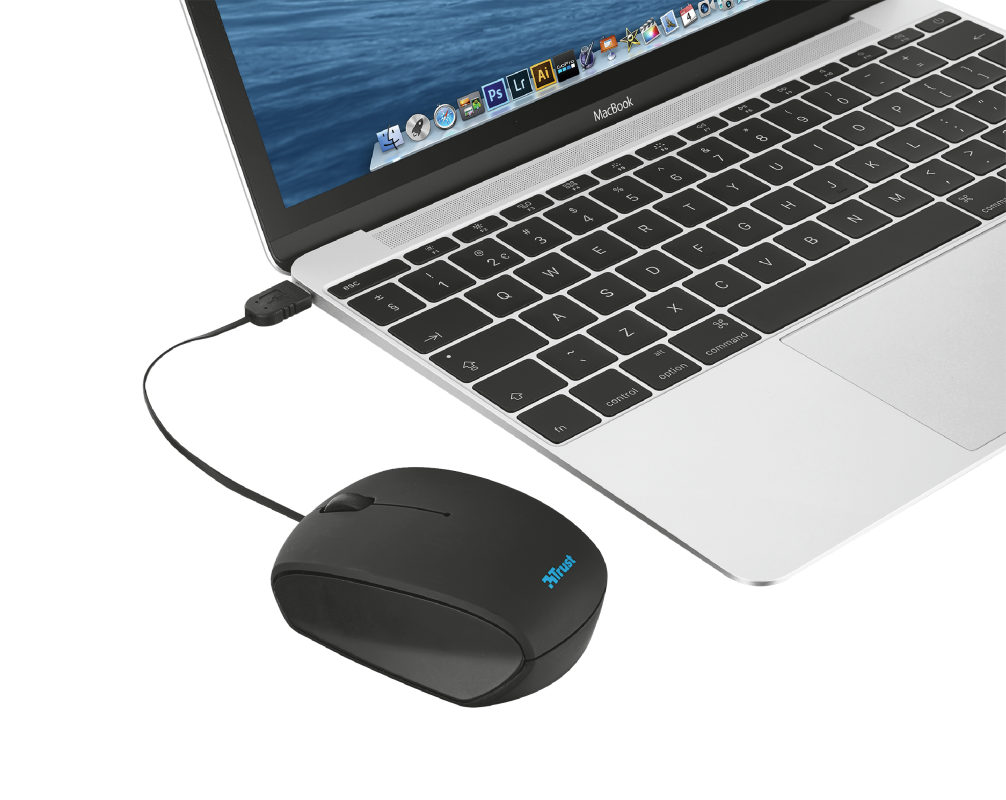 Trust Mini mouse with USB-C retractable cable