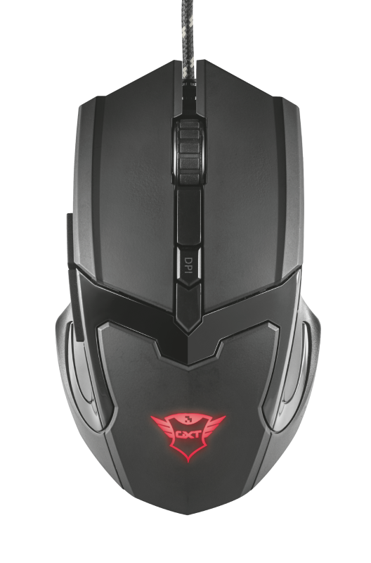 Trust GXT 101 GAV Accurate 4800 dpi gaming mouse with 6 buttons and fancy illumination
