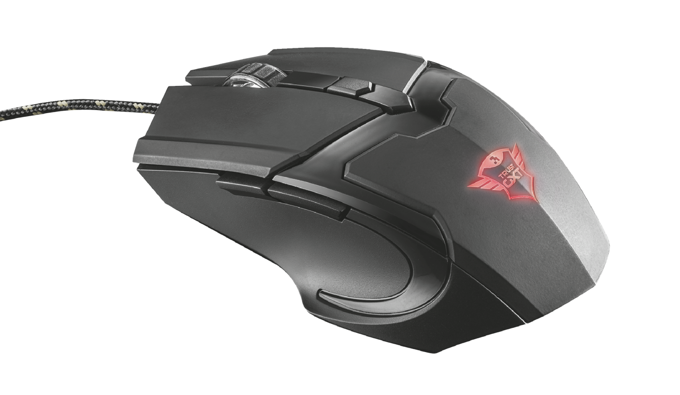 Trust GXT 101 GAV Accurate 4800 dpi gaming mouse with 6 buttons and fancy illumination
