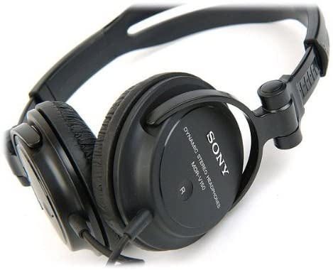 Sony MDR-V150 Headphones with Reversible Housing for DJ Monitoring - Black