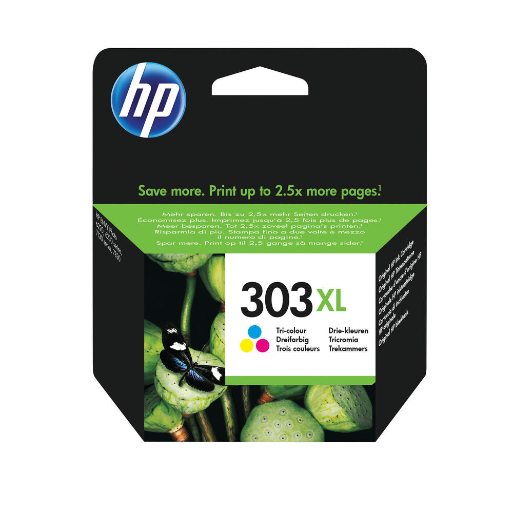 HP Original 303XL HY Tri Colour Ink Cartridge T6N03AE
