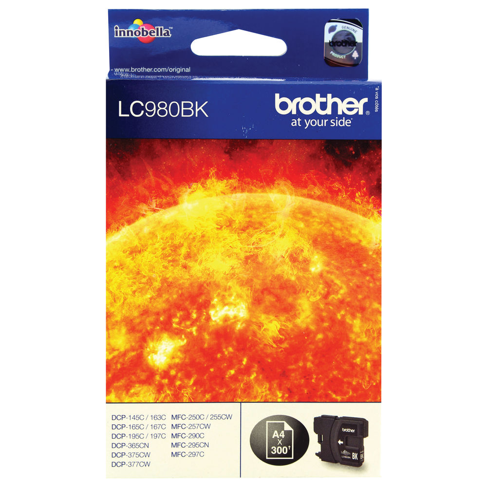 Brother LC980BK Black Inkjet Cartridge LC-980BK