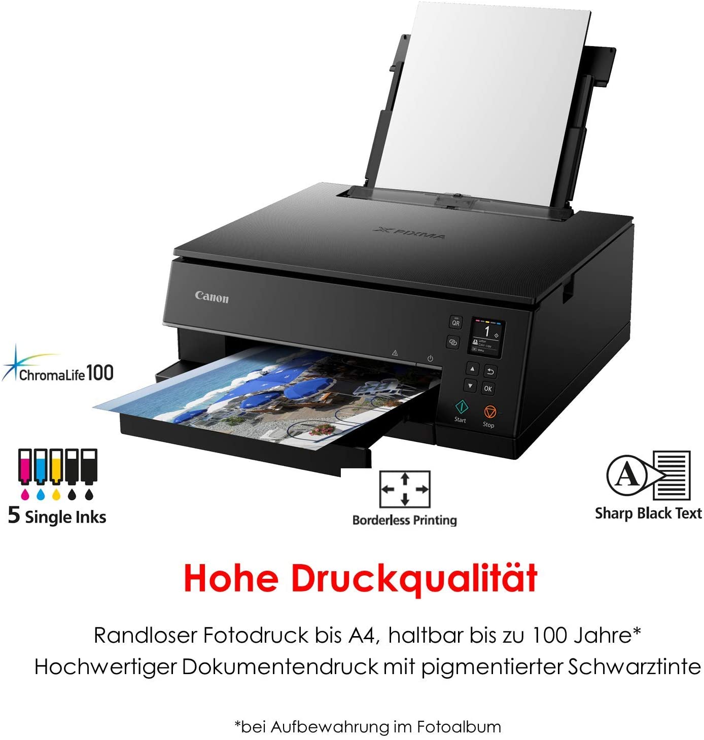 CANON PIXMA TS6350 AIO WIFI BLACK PRINTER