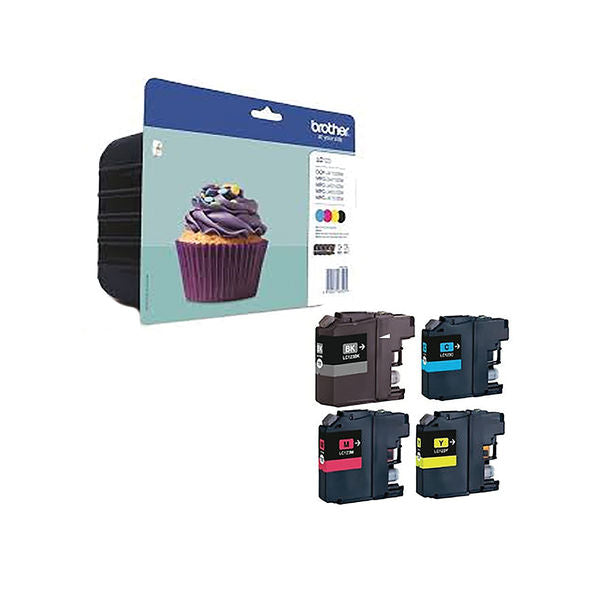 Brother LC-123 Cyan/Magenta/Yellow/Black Inkjet Cartridges (Pack of 4) LC123BVALBP