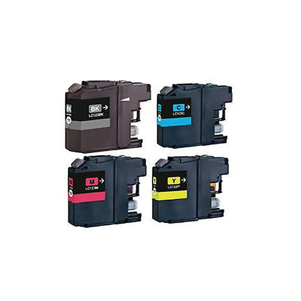 Brother LC-123 Cyan/Magenta/Yellow/Black Inkjet Cartridges (Pack of 4) LC123BVALBP