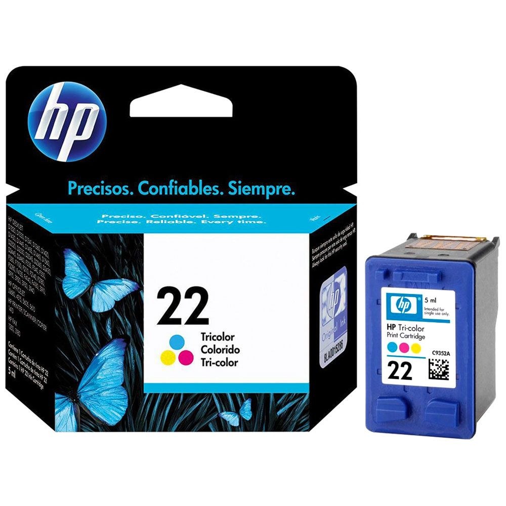HP 22 Cyan/Magenta/Yellow Inkjet Cartridge C9352AE