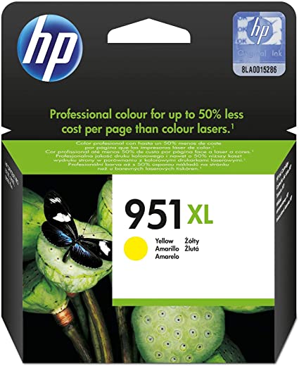 HP 951XL Yellow Officejet Inkjet Cartridge CN048AE